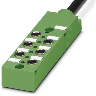Sensor/actuator box - SACB- 6/3-L-10,0PUR-M8 - 1516043