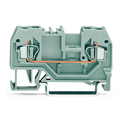 2-conductor through terminal block